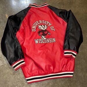 Vintage 90s University of wisconsin badgers varsity jacket
